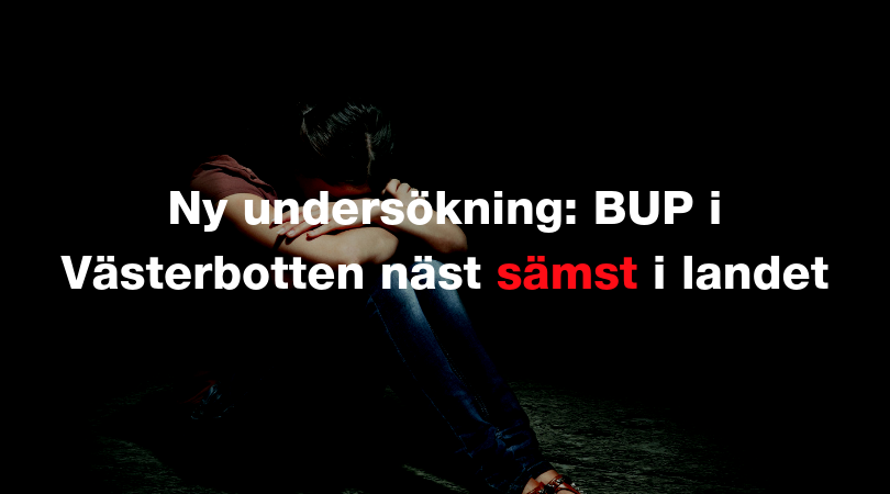 Ny undersökning visar att BUP i Västerbotten är näst sämst i landet – väcker stor ilska hos M Ny undersökning visar att BUP i Västerbotten är näst sämst i landet – väcker stor ilska hos M